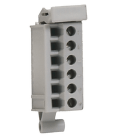 Rockwell 5069-RTB6-SCREW Allen-Bradley Compact 5000 6 Screw RTB, gray terminal block for secure connections.